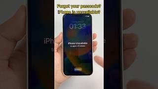 Forgot Your #Passcode? iPhone #Unavailable? Here’s How to #Unlock It #apple #ios # iphone #shorts