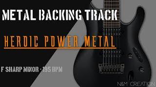 Heroic Power Metal Backing Track in Fm | BT-300