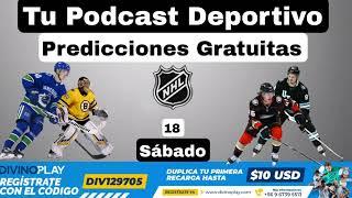 Sábado 18 "Pronósticos Deportivos" #hockey #nhl #nhlpronosticos #nhlhoy #nhlpredictions #apuestas