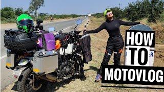 HOW TO MOTO VLOG || Camera, Editing Software, Mic, Helmet, Riding Jacket, Bike - Complete Guide