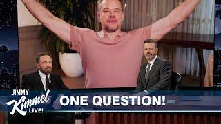 Jimmy Kimmel Allows Matt Damon Video Call During Ben Affleck Interview