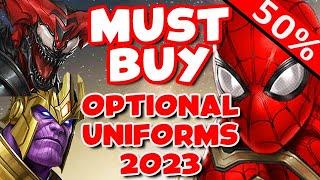 TOP 15  BEST OPTIONAL UNIFORMS!! BLACK FRIDAY 2023 - Marvel Future Fight