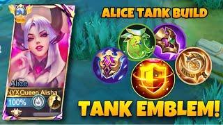 WHY PURE ALICE TANK BUILD IS SO BROKEN?| MUST TRY| MLBB