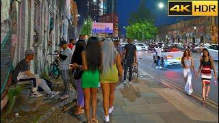 London Night Walk 2022 | Summer in Shoreditch London [4K HDR]