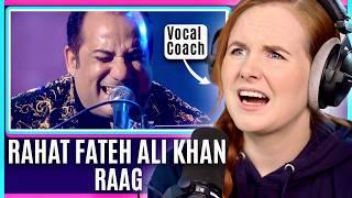First Time Qawalli!  Ustad Rahat Fateh Ali Khan  | Vocal Coach Analysis Raag Reaction