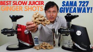 Best Cold Press Juicer to Juice Ginger that Makes Sawdust Dry Pulp  | Sana 727