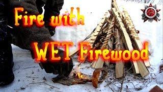 A Real Survival Fire (2018) [Cold Weather Survival]