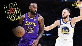 Los Angeles Lakers vs. Warriors | 6 de febrero de 2025 | LeBron x Steph brindan un espectáculo