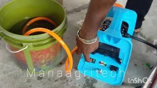 How to installation BATTERY PORTABLE SPRAYER