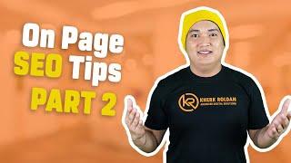 On Page Seo Tips And Tricks Part 2