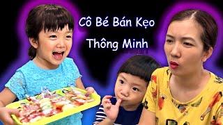 Ruby đi bán kẹo ( cô bé bán kẹo Thông Minh ) video hài hước hồi nhỏ của 2 chị em Ruby và vani