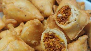 मिनी फरसाण समोसा - जो महीने भर ताज़ा रहे । Mini Dry Samosa recipe | Farsan Samosa | Besan Samosa