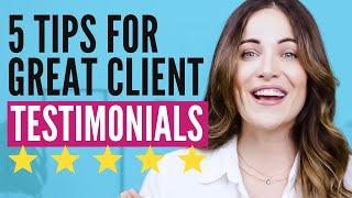 How To Get 10x More Client Testimonials & Referrals (Plus TWO Example Emails For You To Swipe)