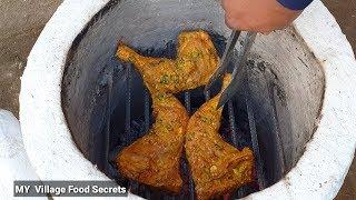 Chicken Tikka in Clay Oven | Mitt Ka Oven |  BBQ  Chicken in Clay Oven  | MY Village Food Secrets