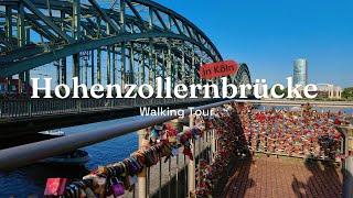 Exploring The Top Attractions In Cologne Part 3 | Hohenzollern Bridge Tour In Stunning 4k Quality