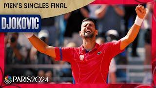 Novak Djokovic wins an INSTANT CLASSIC over Carlos Alcaraz for first Olympic gold | Paris Olympics