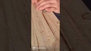 Satisfying Wood Rot removal #asmr #woodworking #trusttheprocess #coffeetable #satisfying