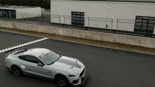 Steeda Q767 Mach1 Mustang flyby at Bilsterberg track, Germany