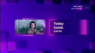 Sadak | today 5.30 pm Sony Max 2 | SJ TV PROMO