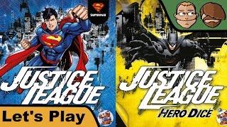 Justice League: Hero Dice - Superman und Batman - Brettspiel - Let's Play