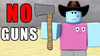 Can I beat Dead Rails WITHOUT GUNS?! (Roblox)