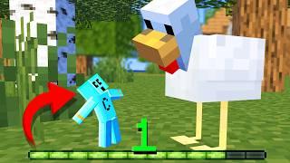 Minecraft but XP = Your Size