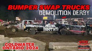 Bumper Swap Trucks Demolition Derby Coldwater Ontario 2024 - Hosted by Edge Motorsports