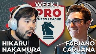 PRO Chess League Week One Game vs Fabiano Caruana