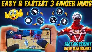 Top 5 Best 3 Finger Custom Hud | 3 Finger Custom Hud Free Fire |3 Finger Super Movement Custom Hud
