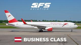 Austrian - 767 300ER - Бизнес-класс - Монреаль (YUL) - Вена (VIE) | ВИДЕО ПОЛЕТА