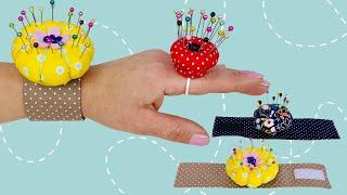 Easy DIY Pincushion / How to Make a Wrist Pincushion Tutorial