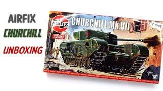 Airfix Churchill Mk.VII - 1/76 Scale Plastic Model kit - Unboxing Review