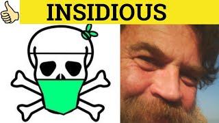  Insidious - Insidious Meaning - Insidious Examples - Insidious Definition - GRE 3500 Vocabulary