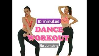 10 MIN FAT BURNING DANCE WORKOUT NO JUMPING  NO SQUATS | CARDIO DANCE WORKOUT |