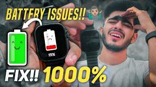 Fast BATTERY Drain Fixed T800/T900 Ultra Smart Watch | Battery 1000%  | Battery Problem Fixed| YL