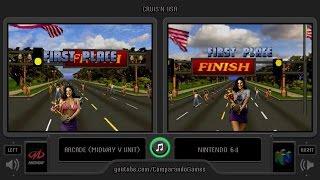 Cruis'n USA (Arcade vs Nintendo 64) Side by Side Comparison