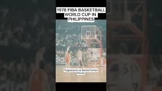 FIBA Basketball World Cup 1978 in Philippines. #fibaworldcup #fibabasketball #fiba2023 #shorts