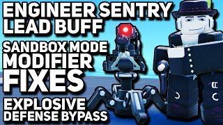 Engineer Sentry Lead Buff | Explosion Defense Buff | Sandbox Maps Removed | Roblox TDS Update