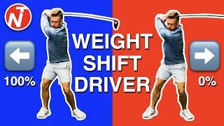 DRIVER WEIGHT SHIFT 100% VS 0% | GOLF TIPS | LESSON 236