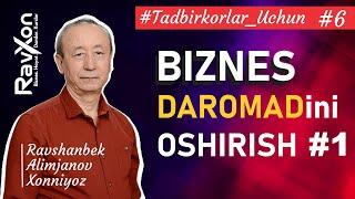 Daromadlarni oshirish 1-qism: Sotuv xajmi va Mijozlar soni | Ravshanbek Xonniyoz