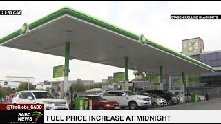 Petrol price increases by R1,27 at midnight