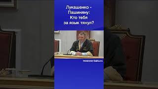 Лукашенко - Пашиняну: Кто тебя за язык тянул?