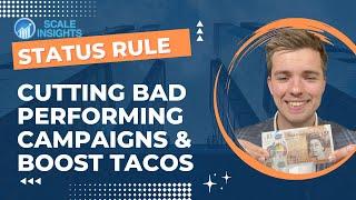 Scale Insights Tool: Status Rule Automate Cutting Bad Performing Campaigns and Boost TACOS