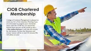 Free online courses CIOB