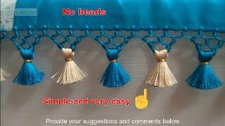 Saree Kuchu/tassel without beads – Very simple design