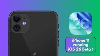 iOS 26 Beta 1 Battery Life on iPhone 11