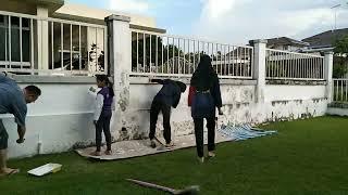 How to Paint Wall Brick Happily with Family