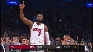 Dwyane Wade's final seconds of his career - uncut (April 10, 2019)