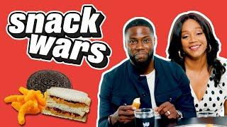 Kevin Hart & Tiffany Haddish Disgusted By American And Australian Snacks | Snack Wars | @ladbiblestories