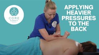 Applying Heavier Pressure to the Back - Sports Massage Techniques